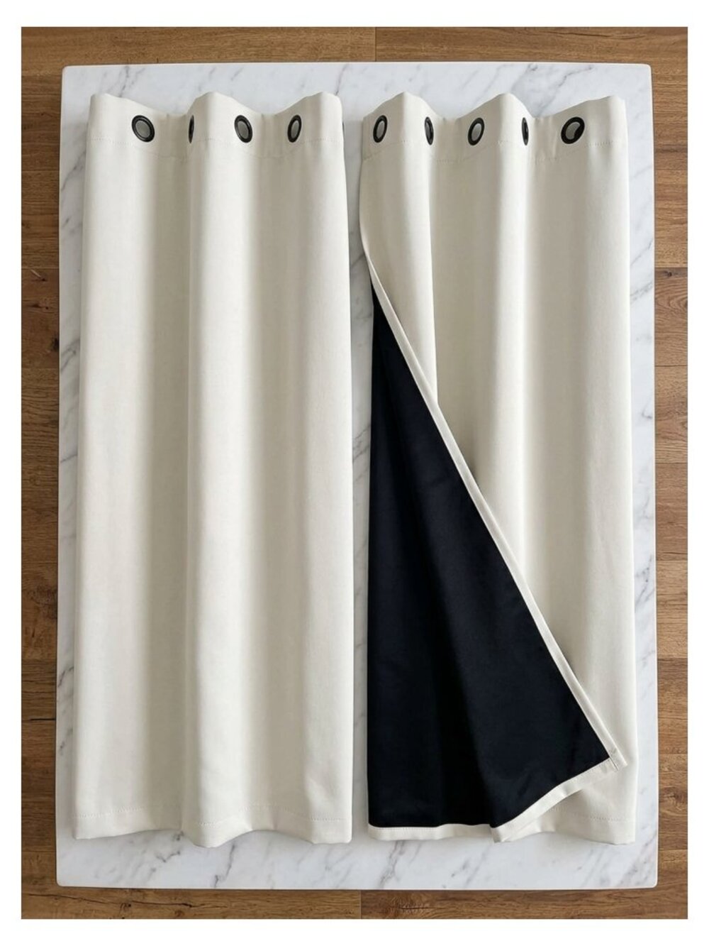 100% Blackout Curtains Grommet Panels Thermal Insulated Noise Reducing 2 Pack